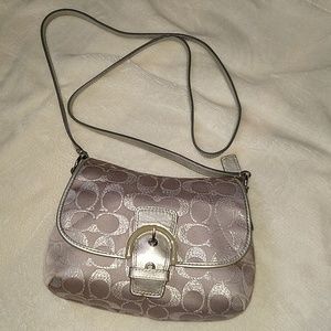 Coach swingpack canvas crossbody bag